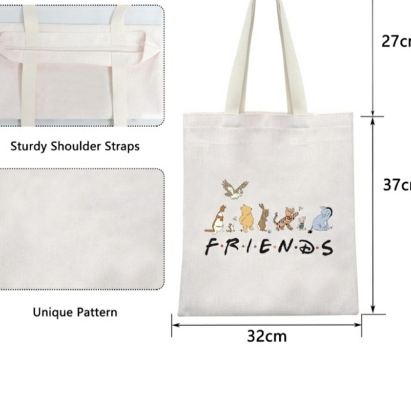 WINNIE THE POOH FRIENDS TOTE NWOT - Picture 2 of 3